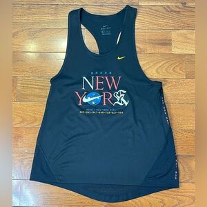 Nike Dri-Fit New York City Running Tank Top Women’s XS Black Graphic Racerback